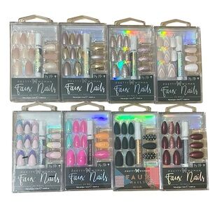Pretty Woman Faux Nails Glue-On Nails - CHOOSE YOUR DESIGN- $9 Each or 2 for $15